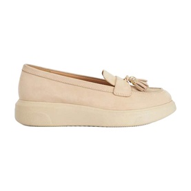 Glissade Flatform Tassel Trim Loafers