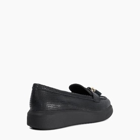 Glissade Flatform Tassel Trim Loafers