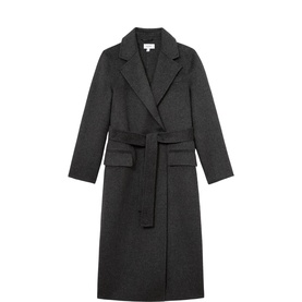 Marlowe Double-Breasted Blind-Seam Coat