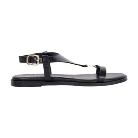 Laith Flat Leather T-Bar Sandals