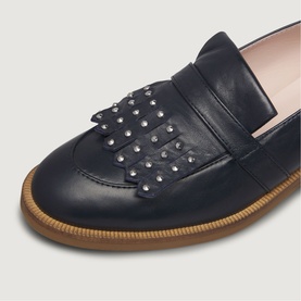 Amelia Studded Fringe Loafers