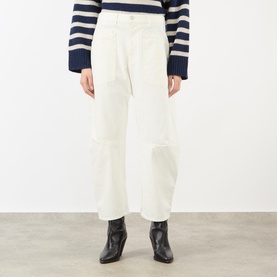 Shon Mid-Rise Barrel Leg Jeans