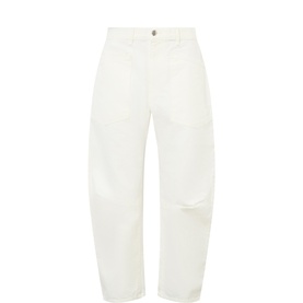 Shon Mid-Rise Barrel Leg Jeans