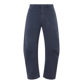 Shon Mid-Rise Barrel Leg Jeans