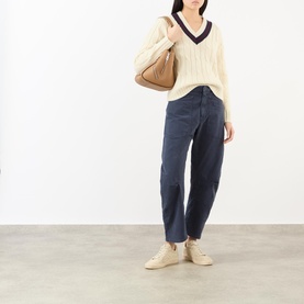 Shon Mid-Rise Barrel Leg Jeans