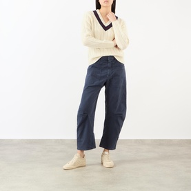 Shon Mid-Rise Barrel Leg Jeans