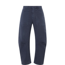 Shon Mid-Rise Barrel Leg Jeans