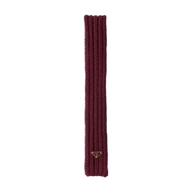 Triangle Logo Knitted Oblong Scarf