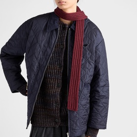 Triangle Logo Knitted Oblong Scarf
