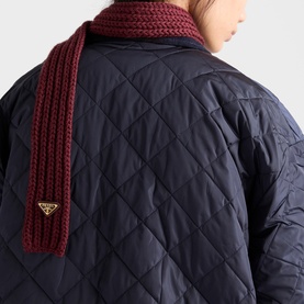 Triangle Logo Knitted Oblong Scarf