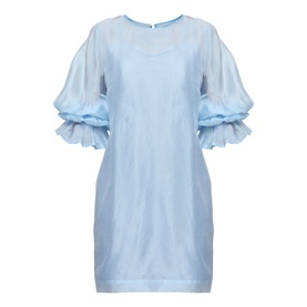 Aurora Puff-Sleeve Mini Dress