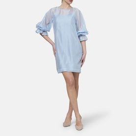 Aurora Puff-Sleeve Mini Dress