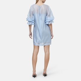 Aurora Puff-Sleeve Mini Dress