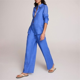 Linen Wide Leg Trousers