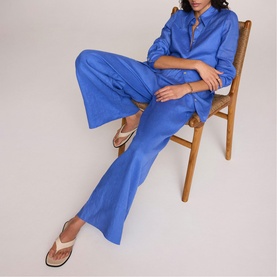 Linen Wide Leg Trousers