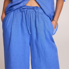 Linen Wide Leg Trousers