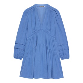 Gauze Mini Flared Dress