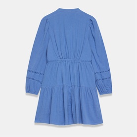 Gauze Mini Flared Dress