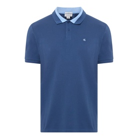 Contrast Collar Piqu&eacute; Polo Shirt