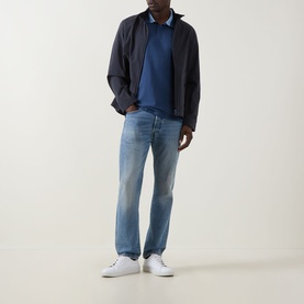Contrast Collar Piqu&eacute; Polo Shirt