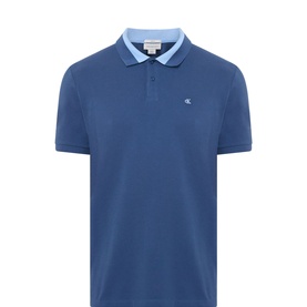 Contrast Collar Piqu&eacute; Polo Shirt