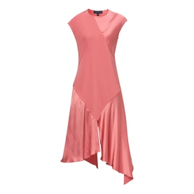 Carmin Handkerchief Hem Flared Dress