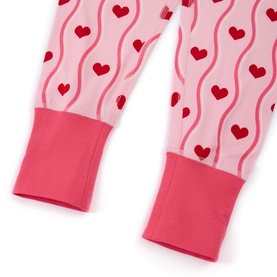 Wavy Heart Striped Long Two-Piece Pyjama Set