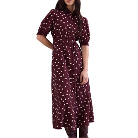 Delphine Polka Dot Shirt Dress