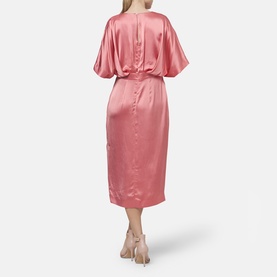 Eabha Kimono-Sleeve Flared Dress