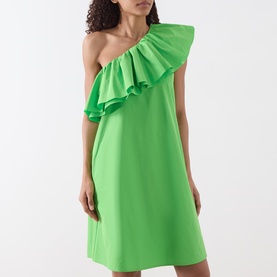 Juicer Asymmetric Ruffle Dress