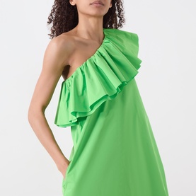 Juicer Asymmetric Ruffle Dress