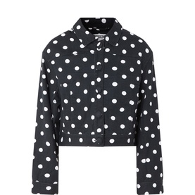 Jaborosa Polka Dot Cropped Jacket