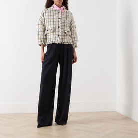 Jayden Boucl&eacute; Cropped Jacket