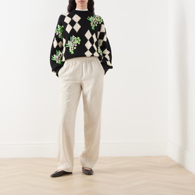 Jinou Striped Tapered Leg Trousers