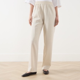 Jinou Striped Tapered Leg Trousers