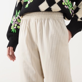 Jinou Striped Tapered Leg Trousers