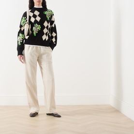 Jinou Striped Tapered Leg Trousers