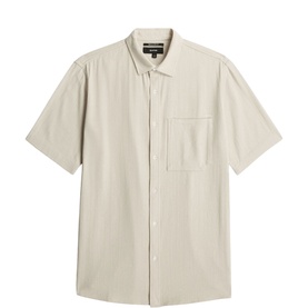 One Pocket Logo Casual Shirt
