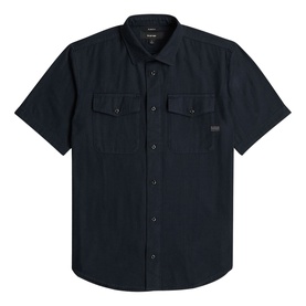 Marine Logo Patch Slim Casual Shirt