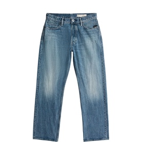Dakota Mid-Rise Straight Leg Jeans