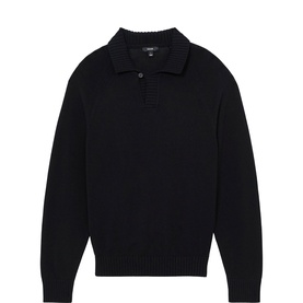 Ashdown Open-Collar Polo Sweater