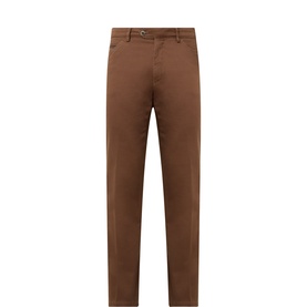 Micro-Structure Slim-Leg Trousers