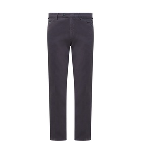 Micro-Structure Slim-Leg Trousers