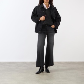 The Lil Hustler Roller High-Rise Wide Leg Jeans