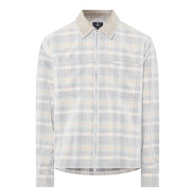 Corduroy Collar Flannel Overshirt