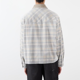 Corduroy Collar Flannel Overshirt