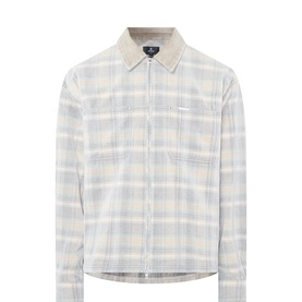 Corduroy Collar Flannel Overshirt