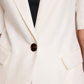 Linen Single Breasted Blazer