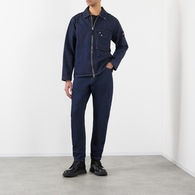 Compass Logo Denim Overshirt