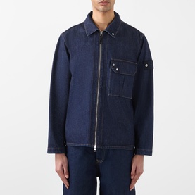 Compass Logo Denim Overshirt